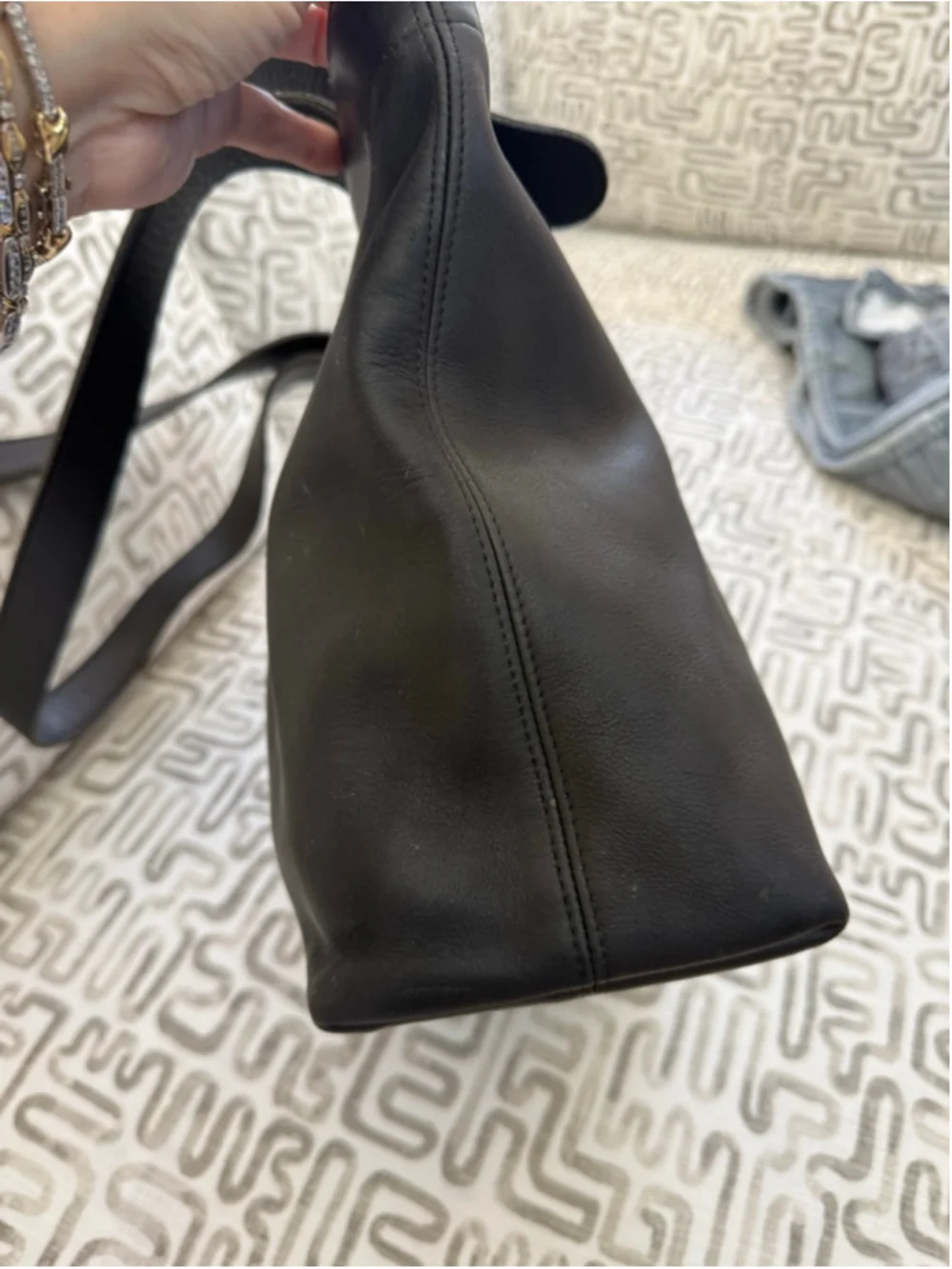 Coach Vintage legacy Casin Black Leather Tote Bag 4140 tote - Picture 2 of 15